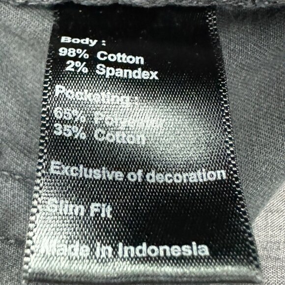 Flint and Tinder Blue 5 Pocket Cotton Spandex Slim Fit Pants Mens Size 30X31 - Picture 5 of 6